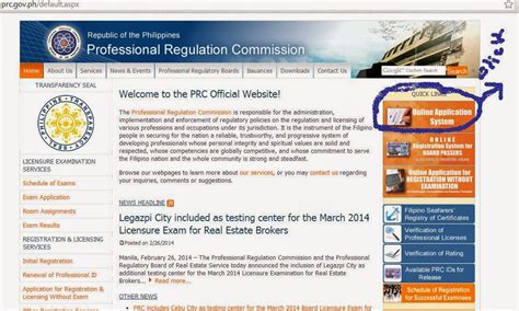 www prc gov ph online application